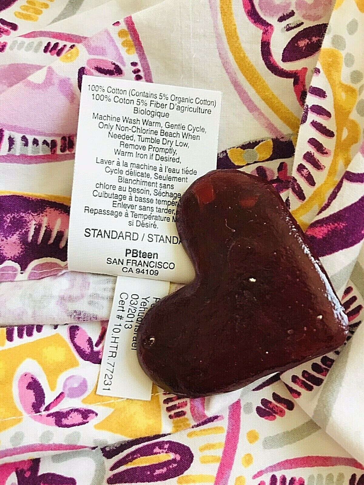 PBTeen Fab Austen Medallion Reversible Pillow Sham EUC Boho Lavender Grey Floral - Fresh Stock Dated December 2025