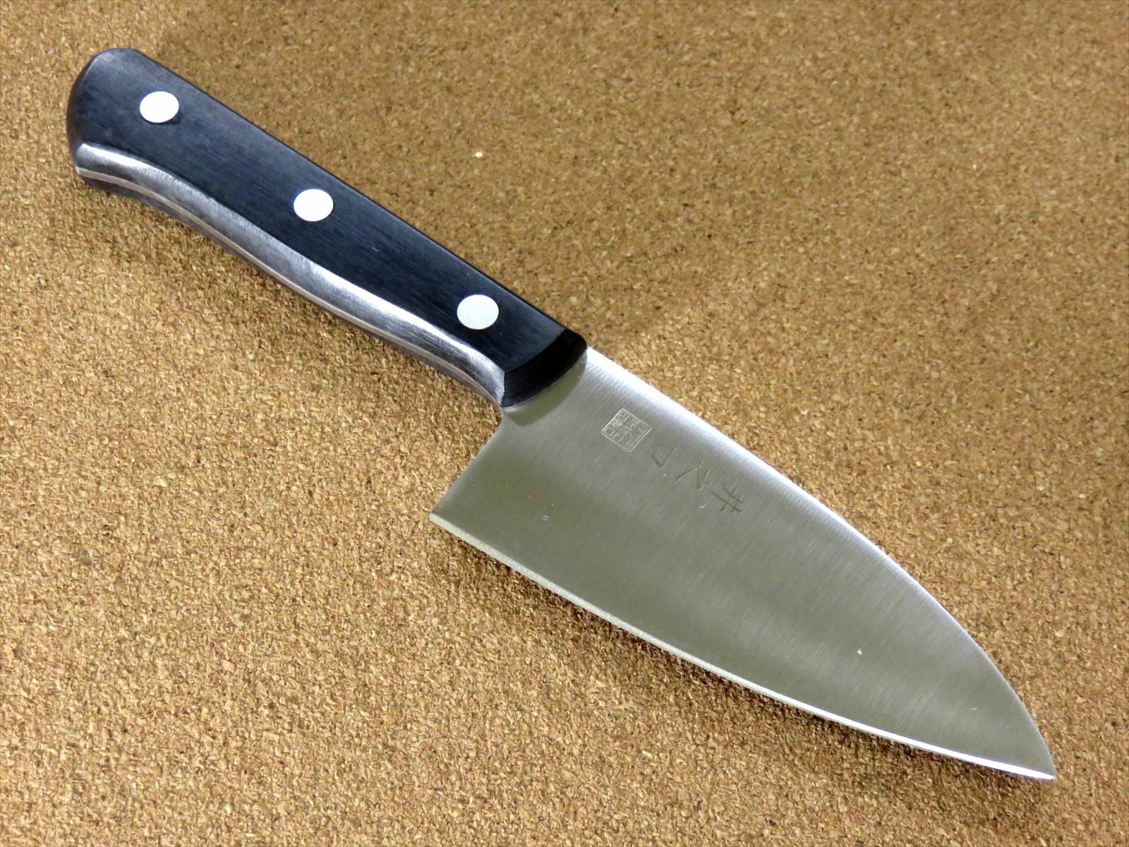 Japanese Kitchen Small Knife 110mm 4 in Double-edged Fishing Outdoor SEKI JAPAN - Fresh Stock Dated December 2025