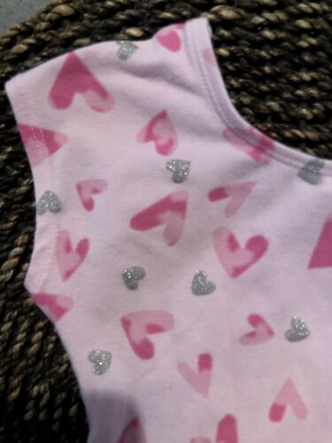 JACQUES MORET Girls 4T Sparkle Hearts Pink Tutu Skirted Ballet Leotard - Fresh Stock Dated December 2025