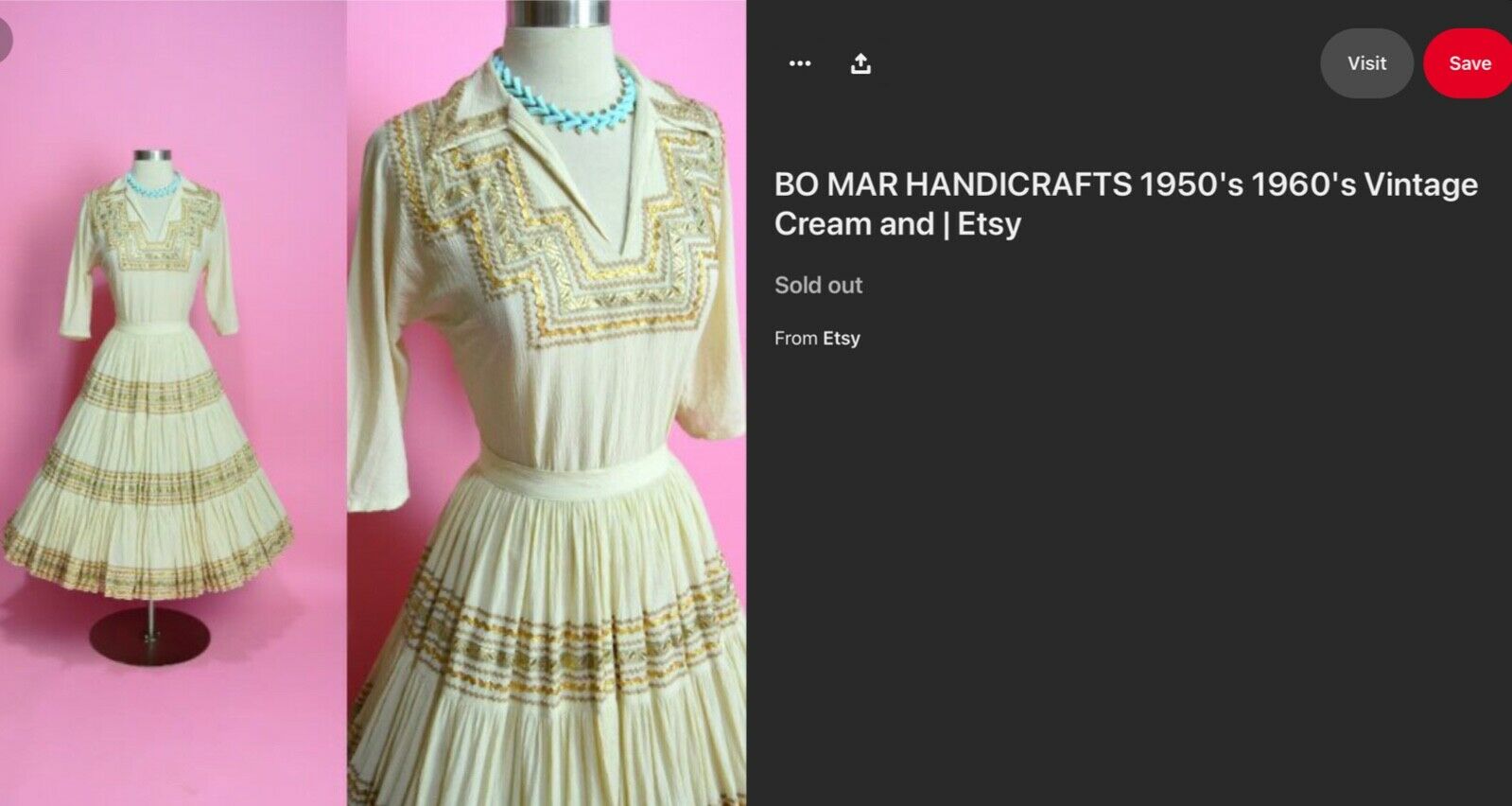 60’s vintage hippie boho southwestern full circle skirt festival wear - Fresh Stock Dated March 2026