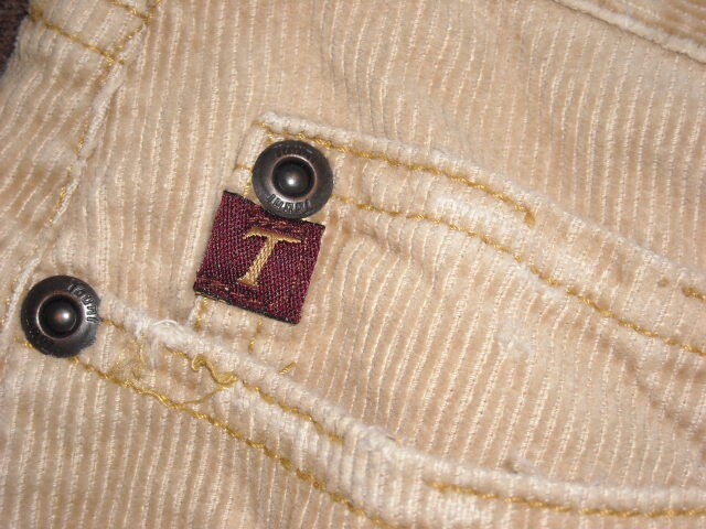 Vintage Tauni Beige Tan Corduroy Low Rise Mini Skirt Button Fly Size 9 Juniors - Fresh Stock Dated March 2026