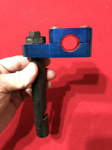 BLUE PRO NECK BULLDOG ORIGINAL STEM GOOSE NECK TUF OLD SCHOOL BMX NATIONAL PRO - Fresh Stock Dated December 2025