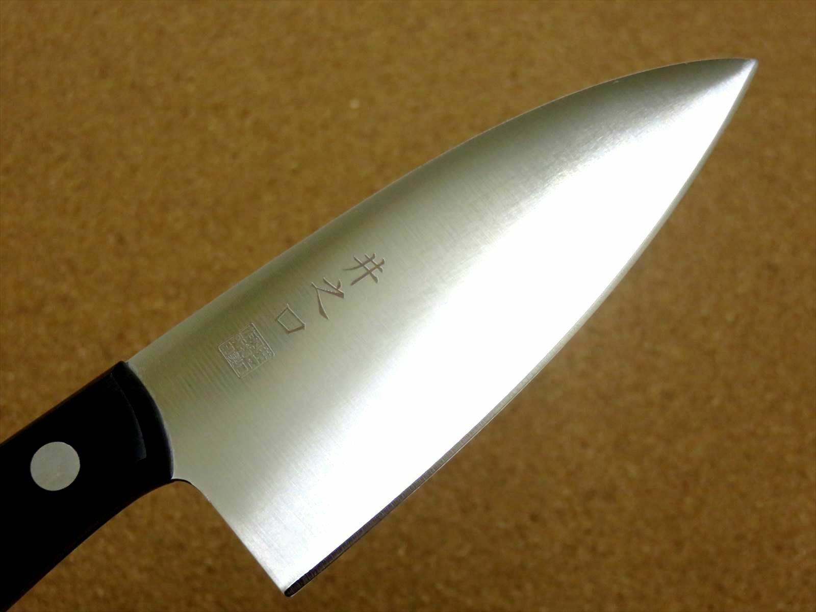 Japanese Kitchen Small Knife 110mm 4 in Double-edged Fishing Outdoor SEKI JAPAN - Fresh Stock Dated December 2025