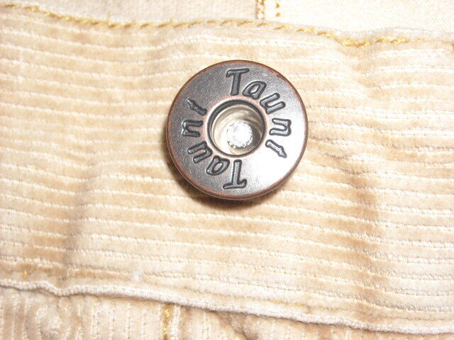 Vintage Tauni Beige Tan Corduroy Low Rise Mini Skirt Button Fly Size 9 Juniors - Fresh Stock Dated March 2026