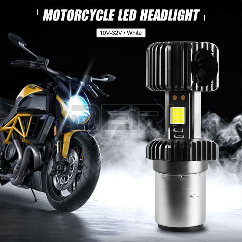 BA20D H6 LED Motorcycle Hi/Lo Beam Bulb Headlight Driving Fog Light White 6000K - Fresh Stock Dated February 2026
