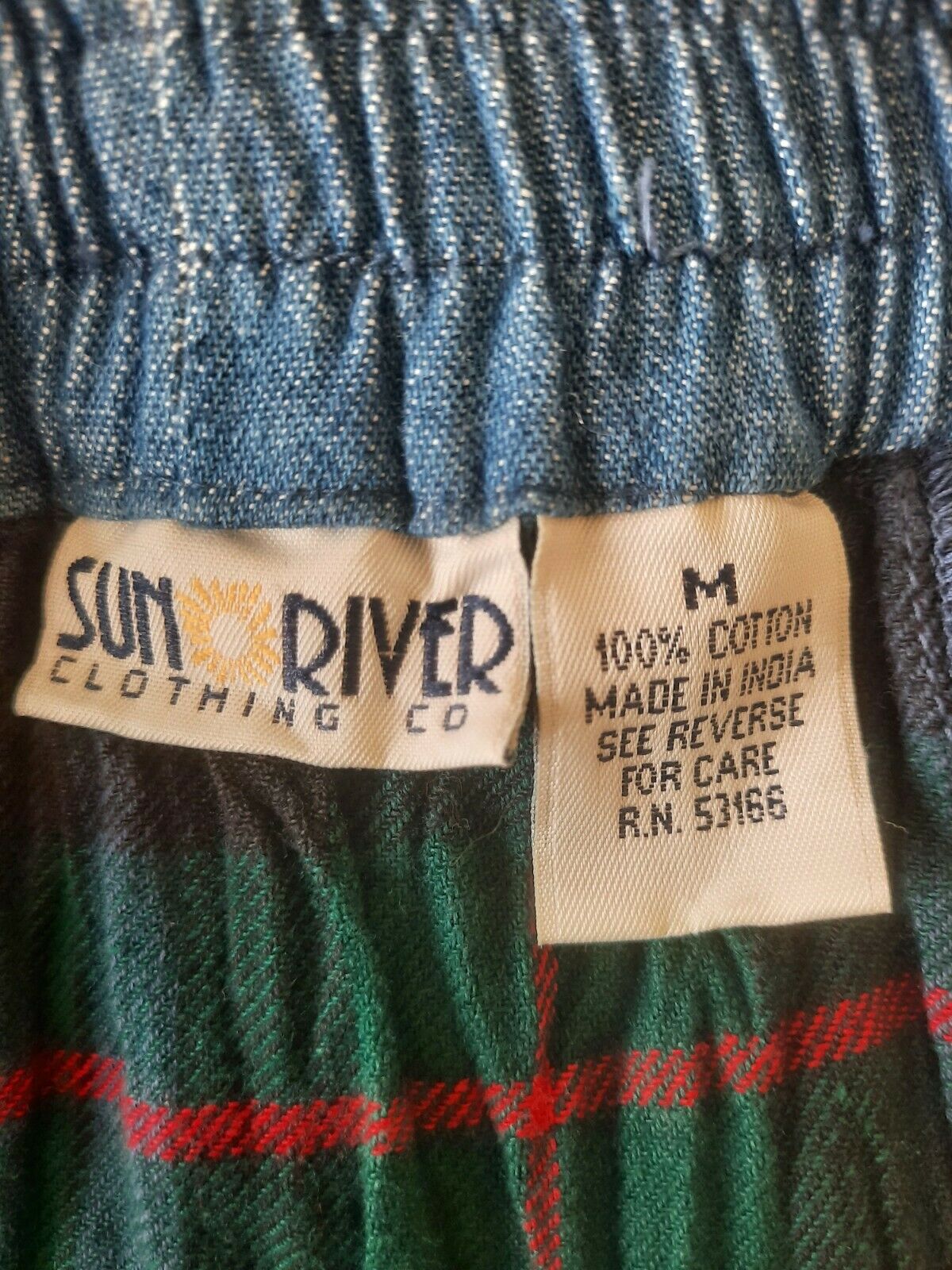 Vintage 80s 90s denim + patchwork crinkle prairie skirt L - Fresh Stock Dated February 2026