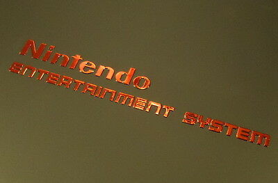 Nintendo NES Label / Aufkleber / Sticker / Badge / Logo 74mm x 11mm [268b] - Fresh Stock Dated December 2025