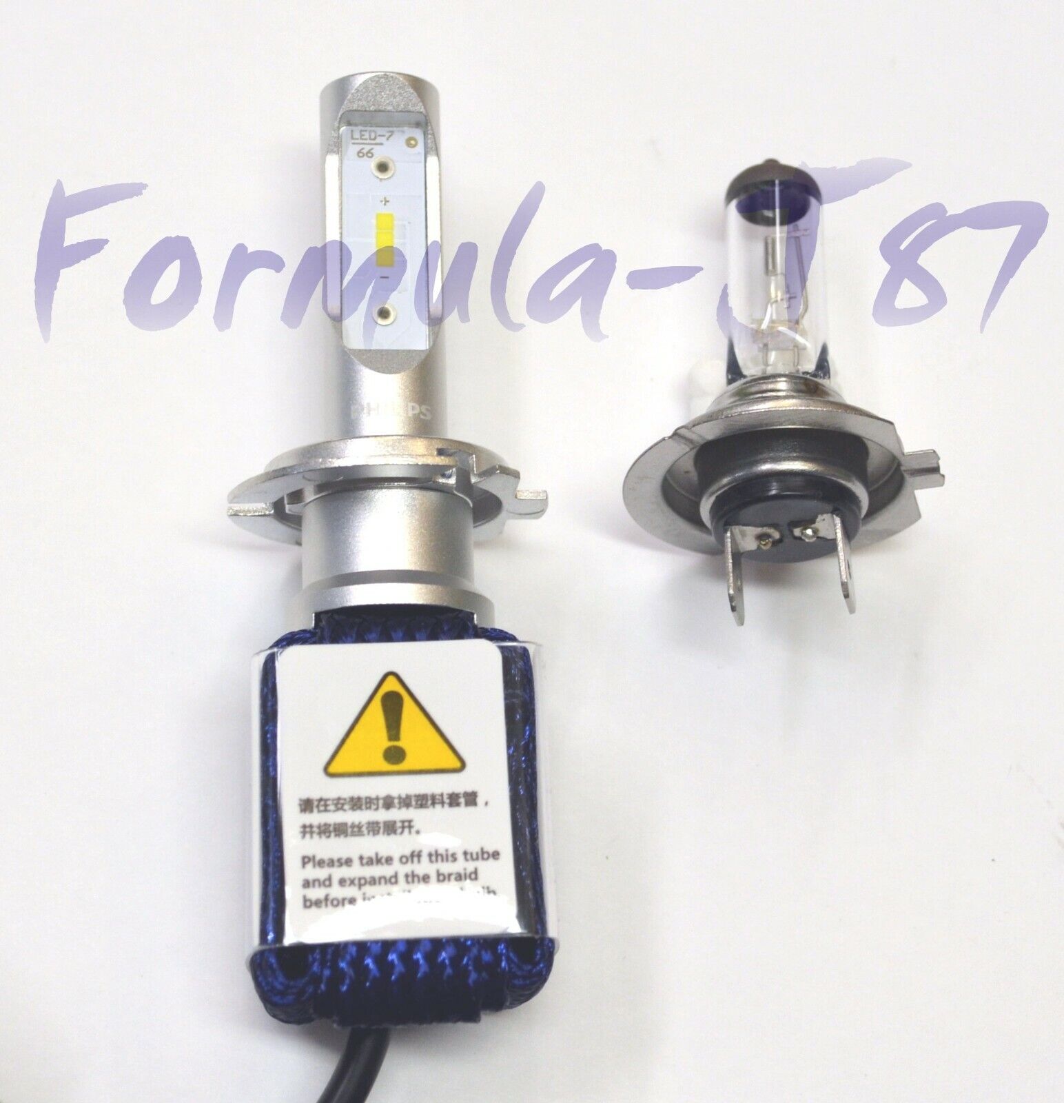 Philips LED Canceller White H7 Two Bulbs Headlight Low Beam Replacement Lamp OE - Fresh Stock Dated February 2026