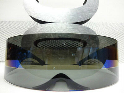 ALIEN ROBOT COSTUME PARTY CLUB RAVE COOL CYCLOPS FUTURISTIC SHIELD SUN GLASSES - Fresh Stock Dated February 2026