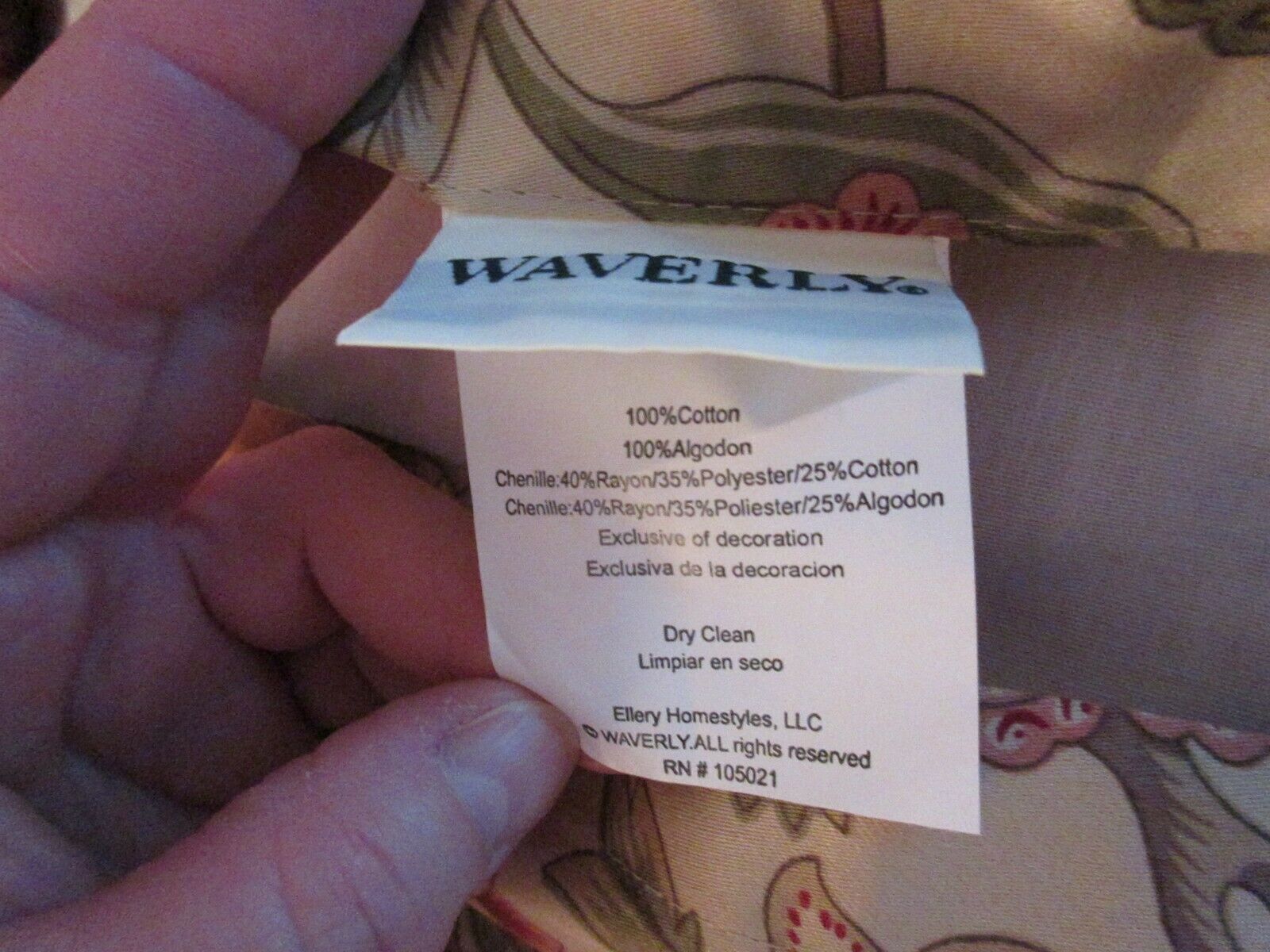 Set of 2 Waverly Pillow Shams Pink Paisley with Pink 