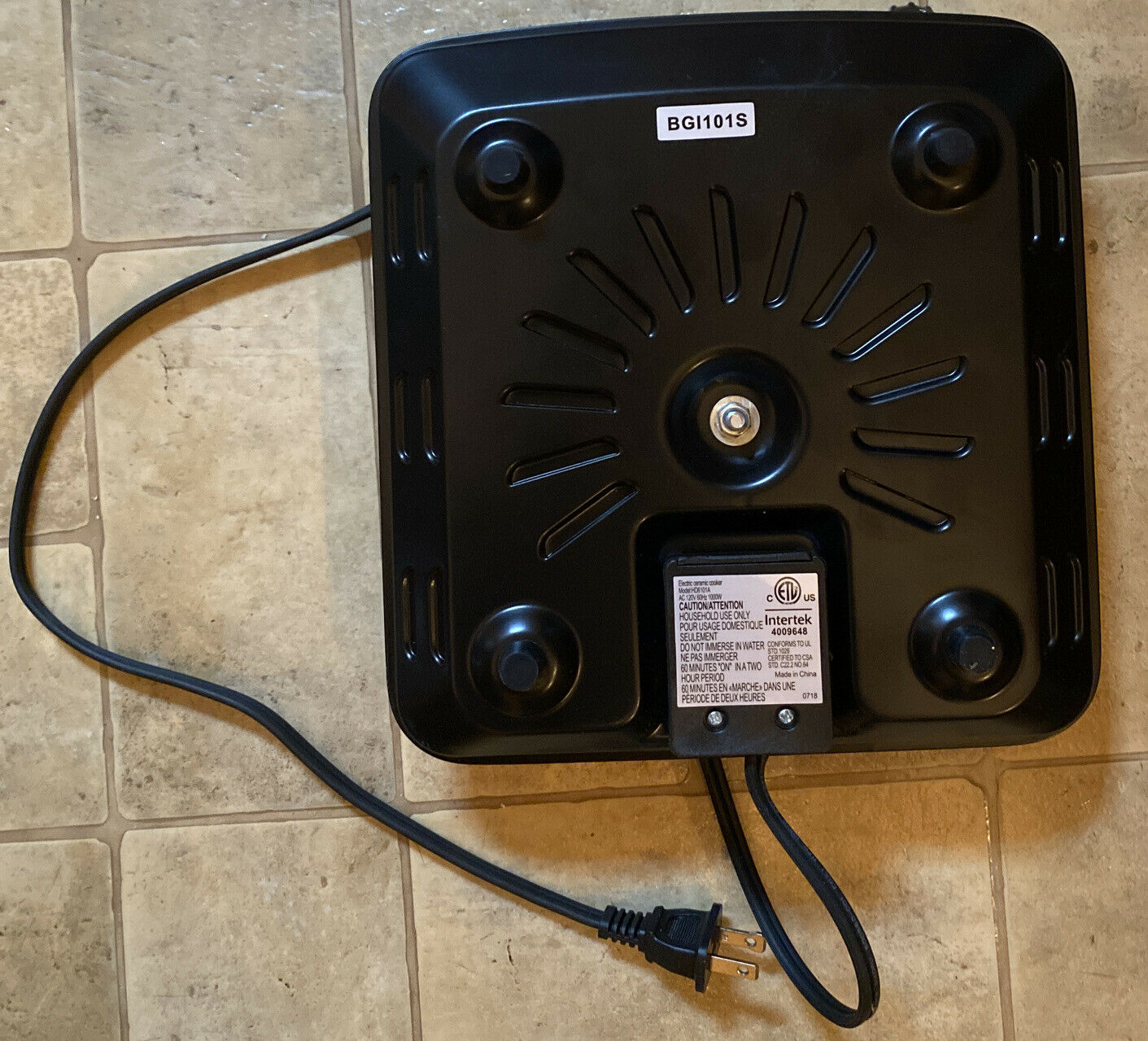 Ovente Electric Burner 7 Inch Single Hot Plate Compact Cooktop BGI101S - Fresh Stock Dated February 2026