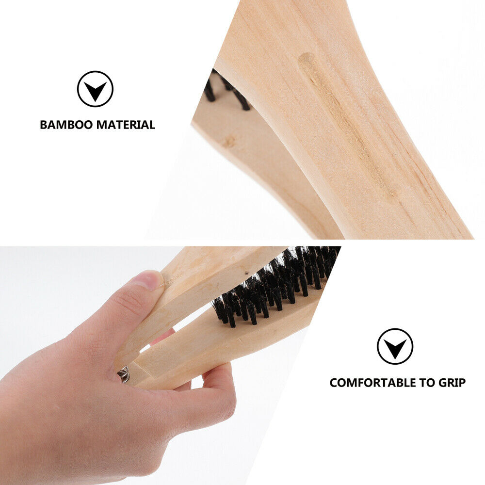 2Pcs Hair Straightening Brush V-shaped Hair Comb Hair Straightener Comb Tool - Fresh Stock Dated February 2026