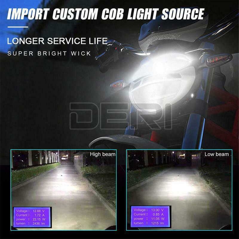 BA20D H6 LED Motorcycle Hi/Lo Beam Bulb Headlight Driving Fog Light White 6000K - Fresh Stock Dated February 2026