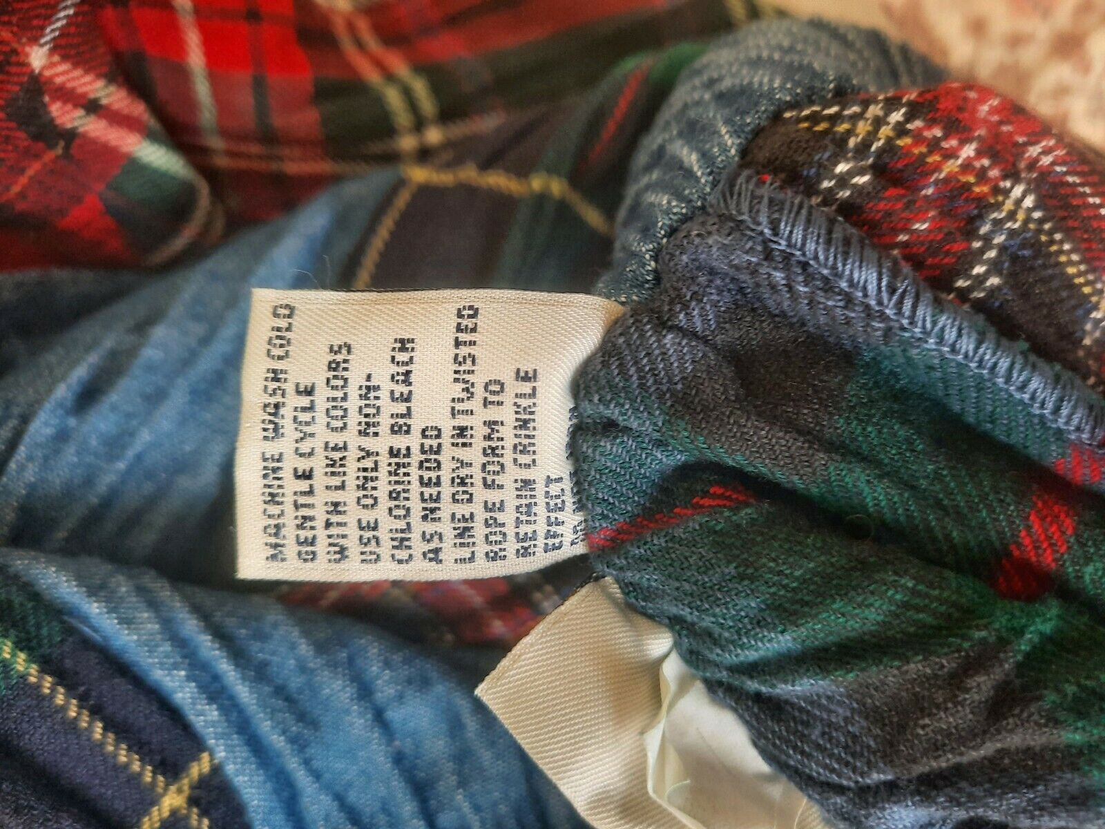 Vintage 80s 90s denim + patchwork crinkle prairie skirt L - Fresh Stock Dated February 2026