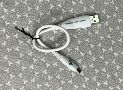 Original Leapfrog White Cable SYNC Connect Cable for LeapPad USB Data Cord - Fresh Stock Dated December 2025