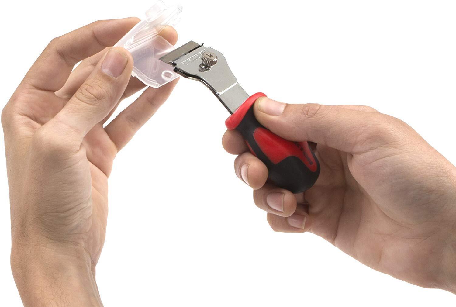 Tekton Razor Scrapers Paint Putty Adhesives Labels Remover Utility Knife 4 Pack - Fresh Stock Dated February 2026