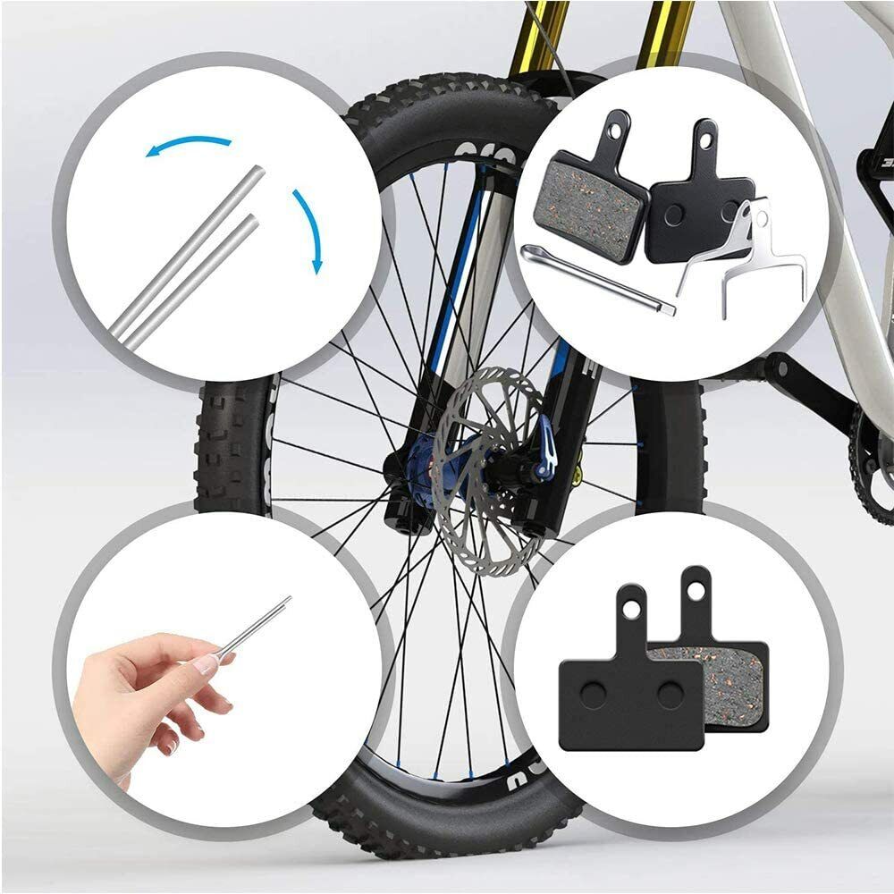 4PC Cycle MTB Resin Brake Pads For Deore Tektro Shimano Disc Brake Disc Pads - Fresh Stock Dated February 2026