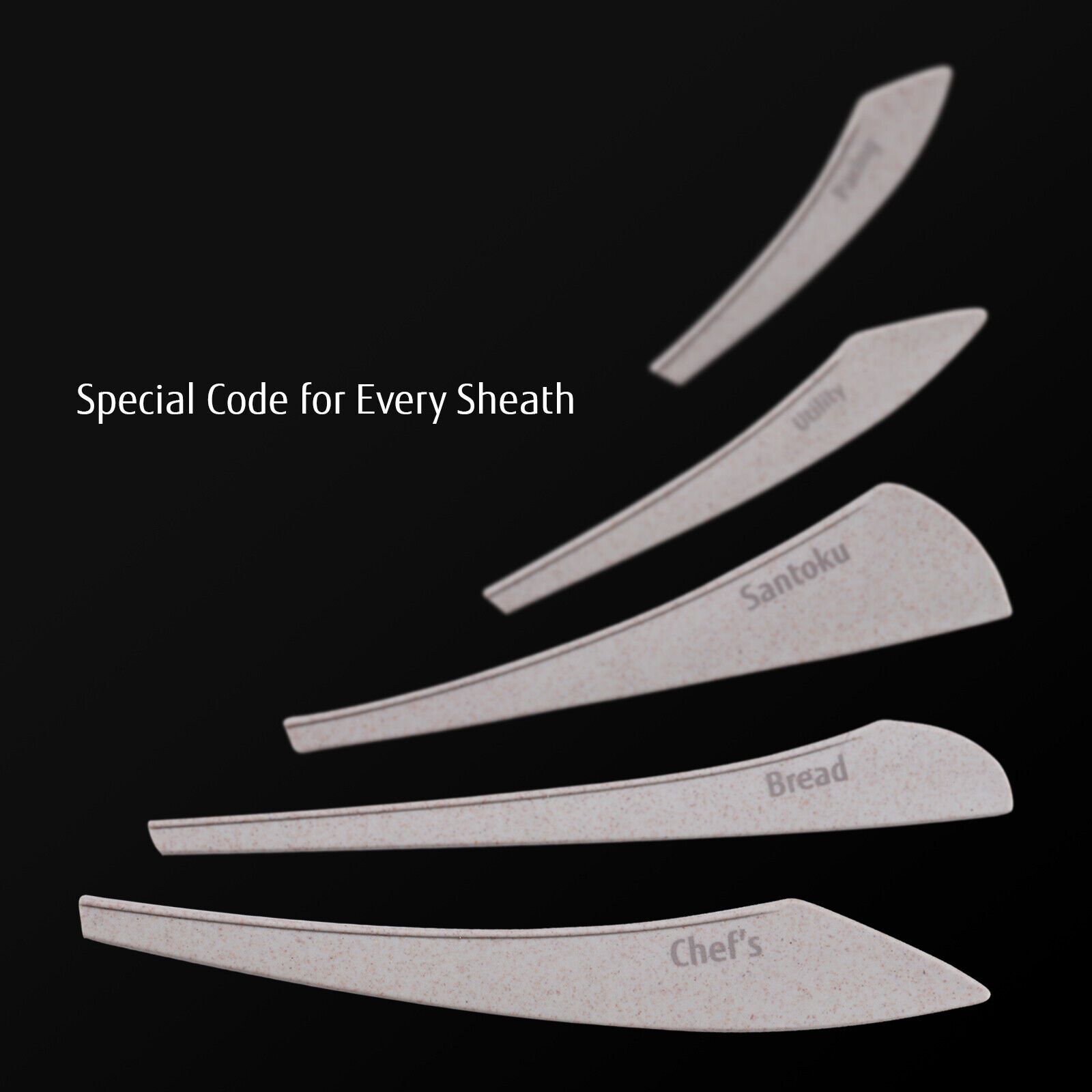 5 Pcs Knife Set for Kitchen with Sheaths Very Sharp German Stainless Steel Knife - Fresh Stock Dated February 2026