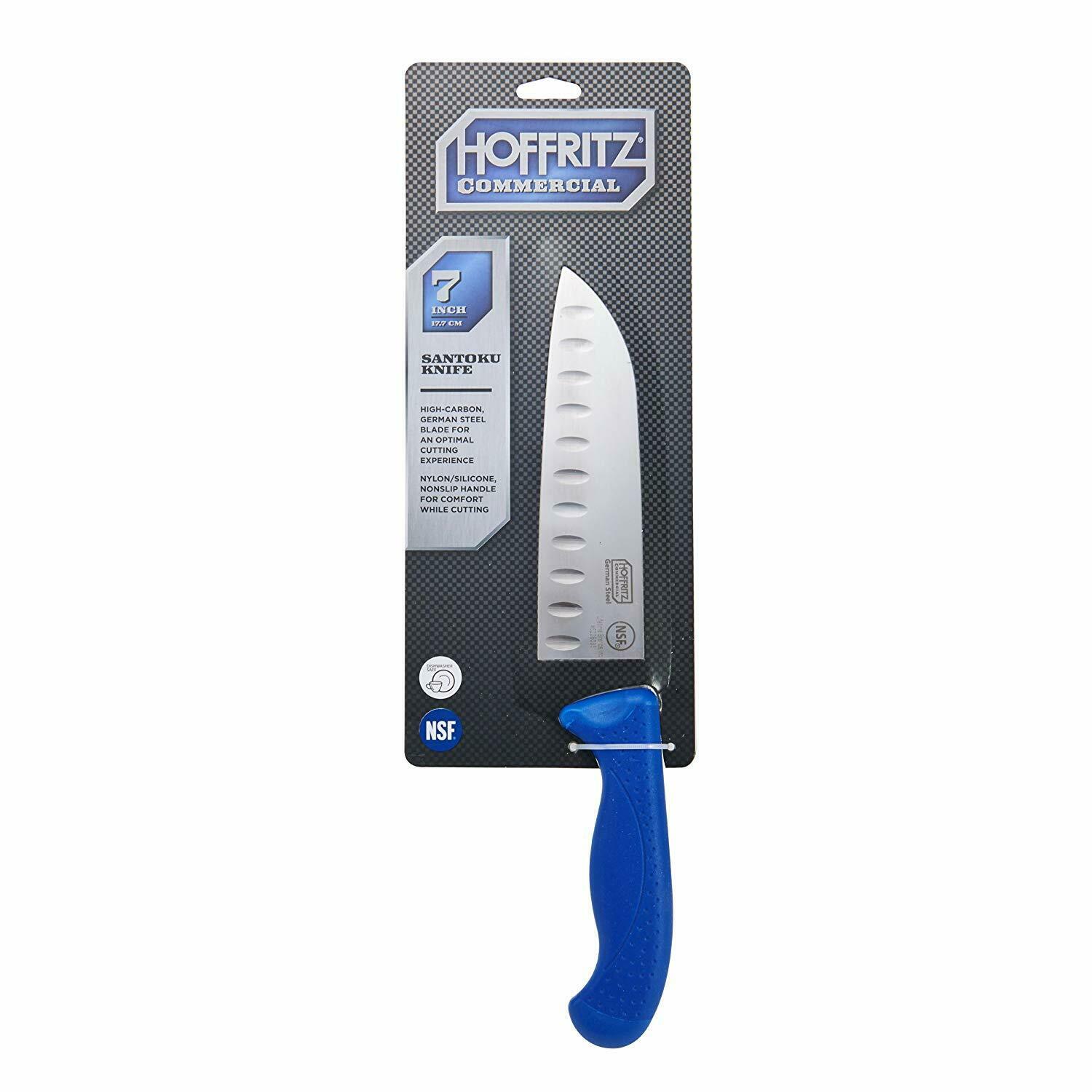 Hoffritz Commercial 5226095 German Steel Santoku Knife Non-Slip Handle 7