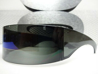 ALIEN ROBOT COSTUME PARTY CLUB RAVE COOL CYCLOPS FUTURISTIC SHIELD SUN GLASSES - Fresh Stock Dated February 2026