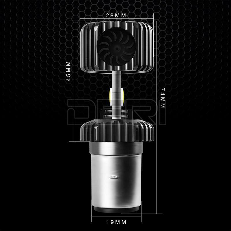 BA20D H6 LED Motorcycle Hi/Lo Beam Bulb Headlight Driving Fog Light White 6000K - Fresh Stock Dated February 2026