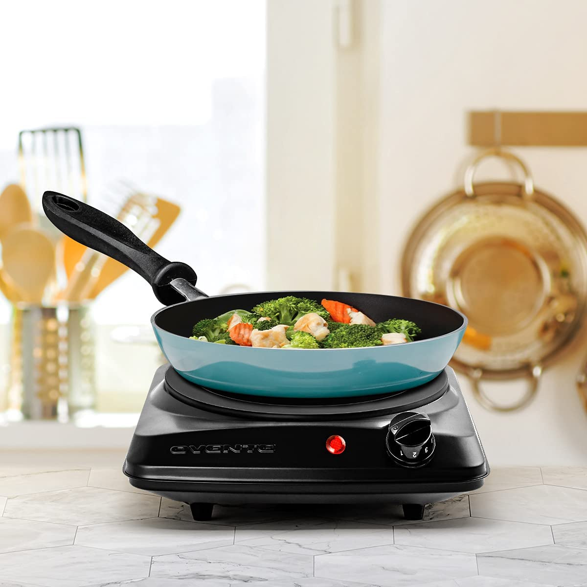 Electric Single Infrared Burner 7 Inch Ceramic Glass Hot Plate Cooktop with 5 Le - Fresh Stock Dated February 2026