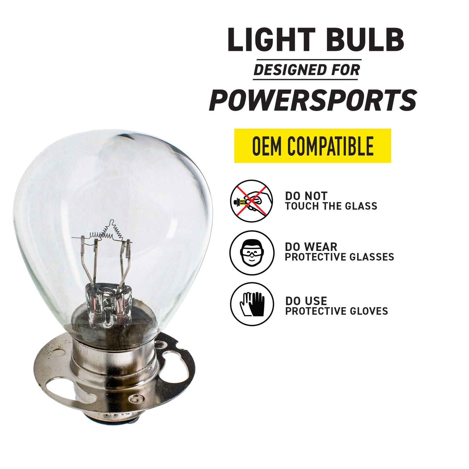 NICHE Headlight Bulb for Yamaha CT1 TY175 Motorcycles High/Low Beam - Fresh Stock Dated February 2026