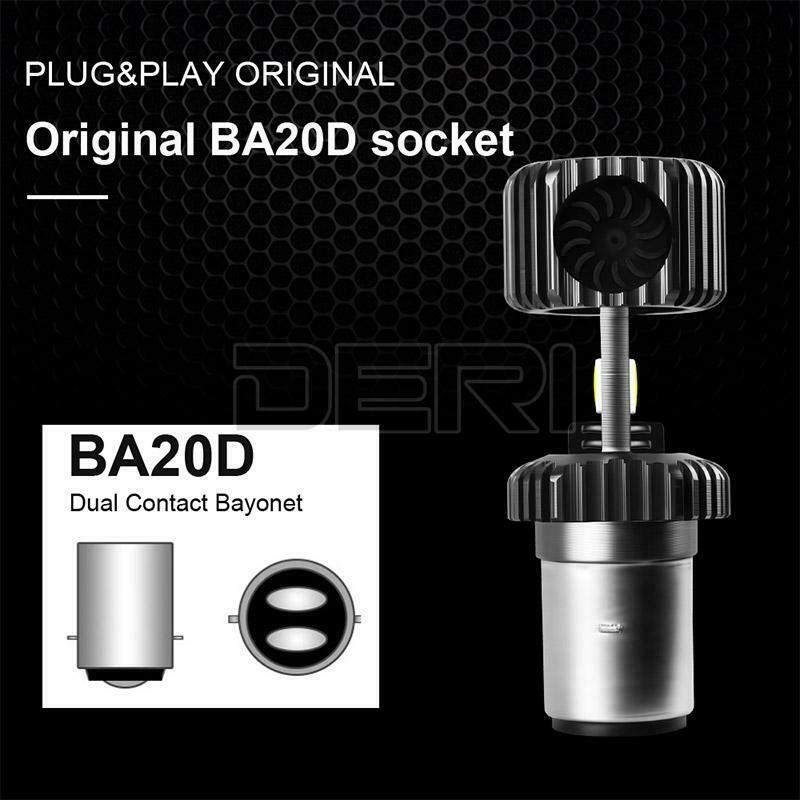 BA20D H6 LED Motorcycle Hi/Lo Beam Bulb Headlight Driving Fog Light White 6000K - Fresh Stock Dated February 2026