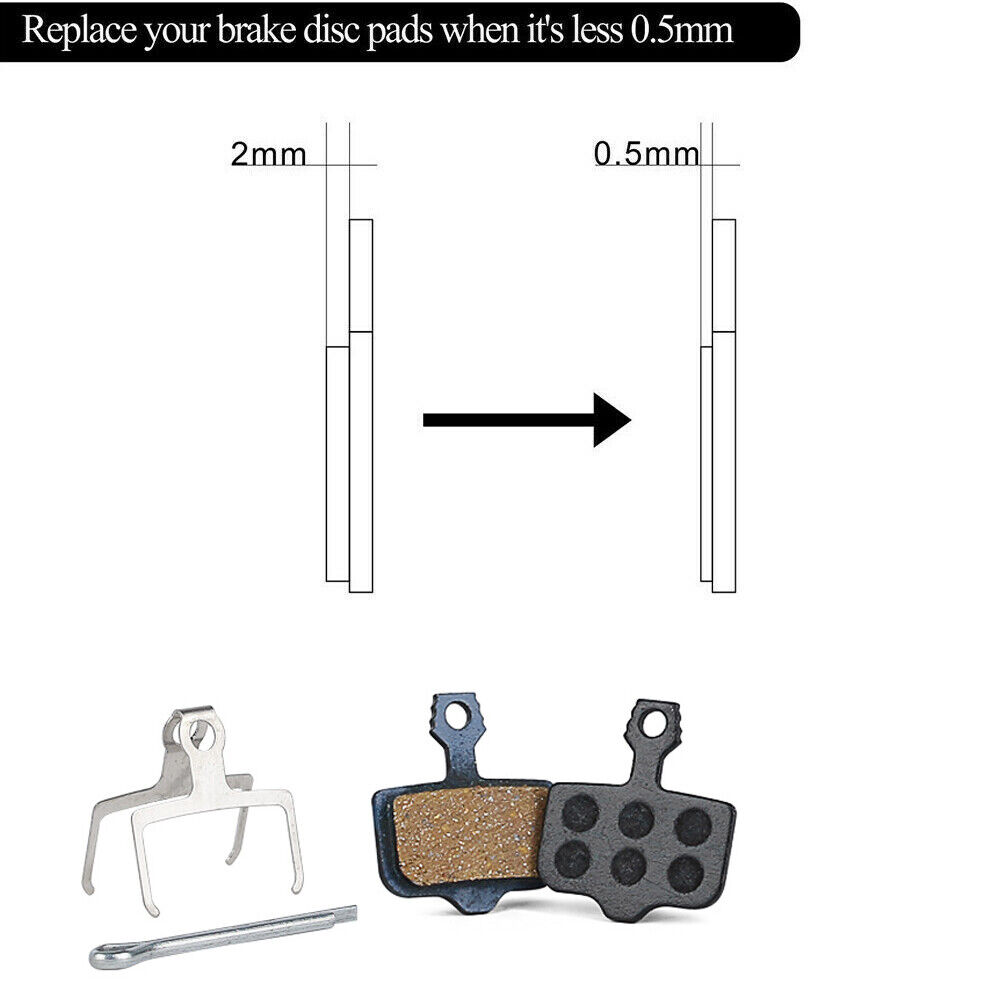 2 Pairs Semi Metal Resin Disc Brake Pads fit Avid Elixir CR R E 1 - 3 - 5 - 7 -1 - Fresh Stock Dated February 2026