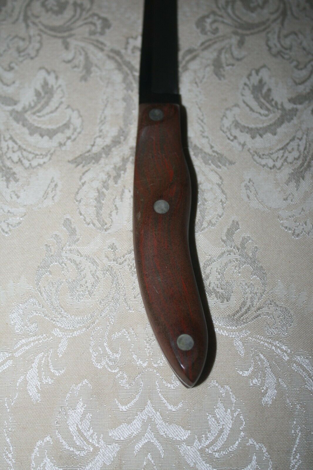 Vintage CUTCO Bread Slicing KNIFE No 24 Brown Handle 9.5