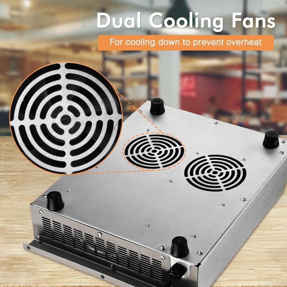 3500W Commercial Portable Induction Cooktop Electric Countertop Cooker Stove - Fresh Stock Dated February 2026