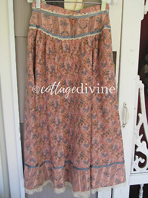 Romantic Victorian Floral Calico Gunne Sax Gunnies Vintage 1970s Prairie Skirt - Fresh Stock Dated February 2026