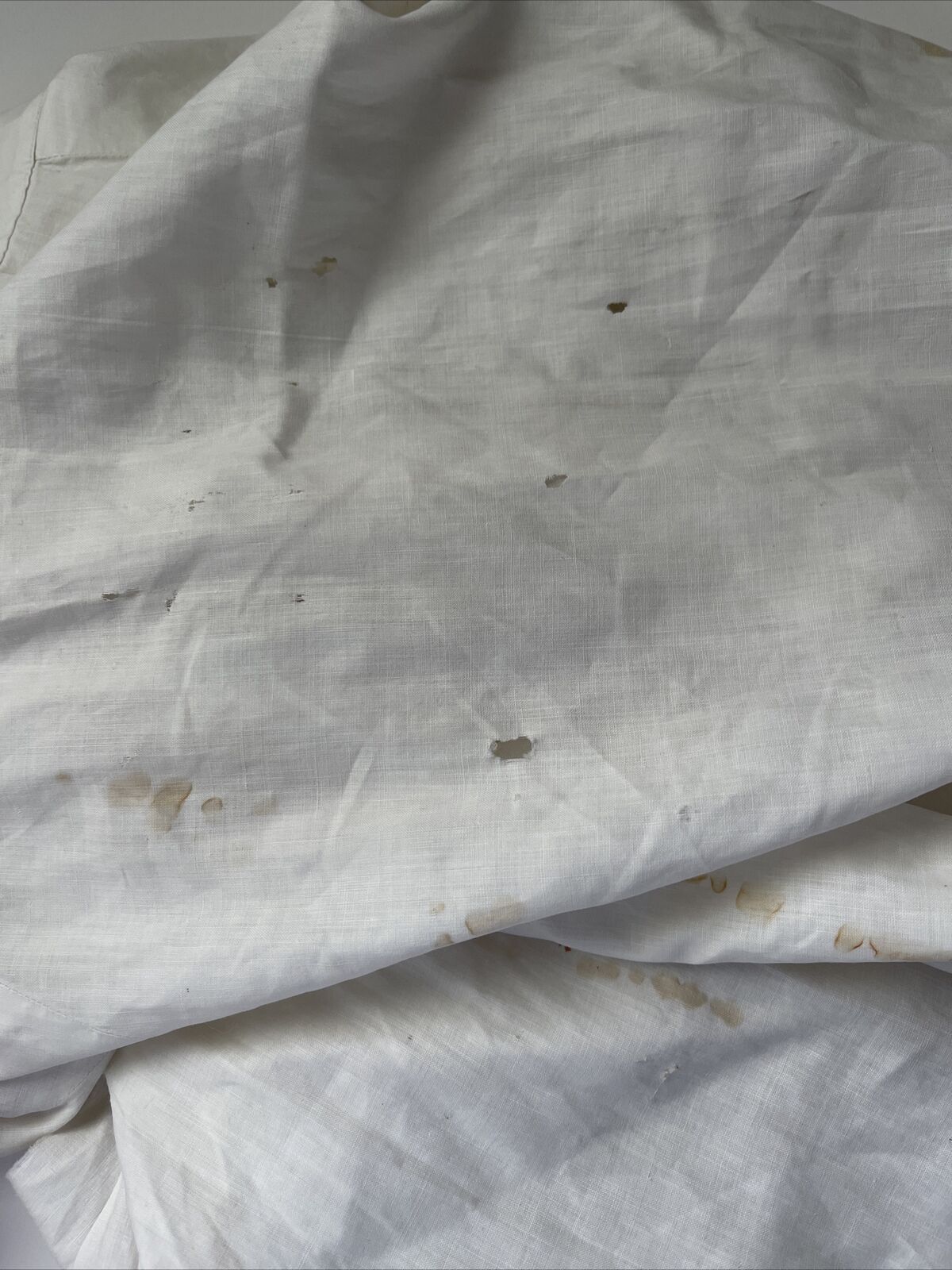 Vintage Antique Victorian Long Lawn White Textured Petticoat Skirt AS IS Study - Fresh Stock Dated March 2026