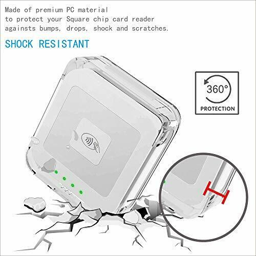 Anti-Lost Transparent Cover Case for Square Contactless Chip Card Reader - Fresh Stock Dated February 2026