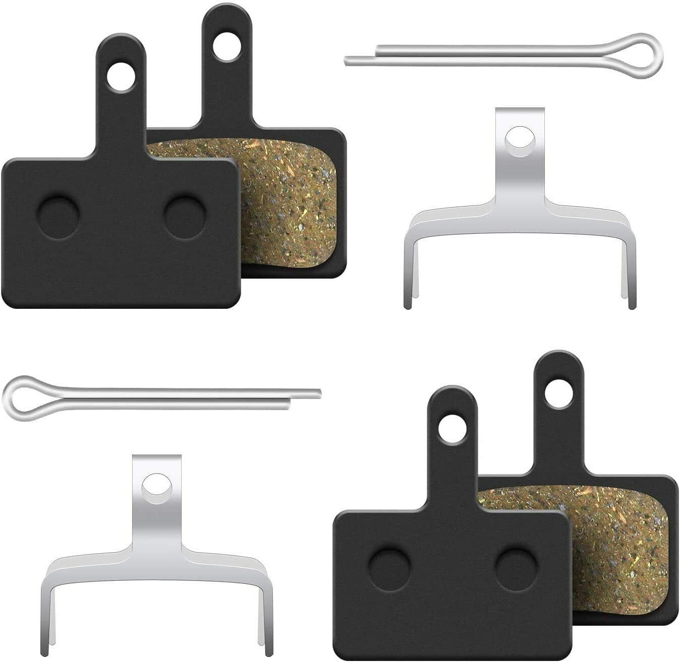 4PC Cycle MTB Resin Brake Pads For Deore Tektro Shimano Disc Brake Disc Pads - Fresh Stock Dated February 2026