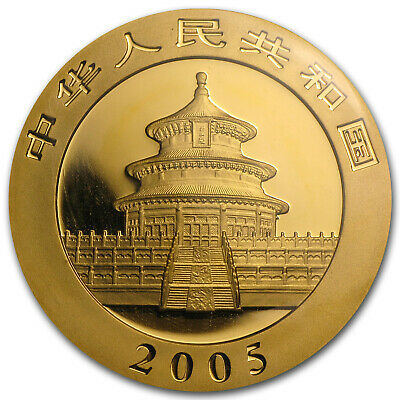 2005 China 1 oz Gold Panda BU (Sealed) - SKU #4248 - Fresh Stock Dated February 2026