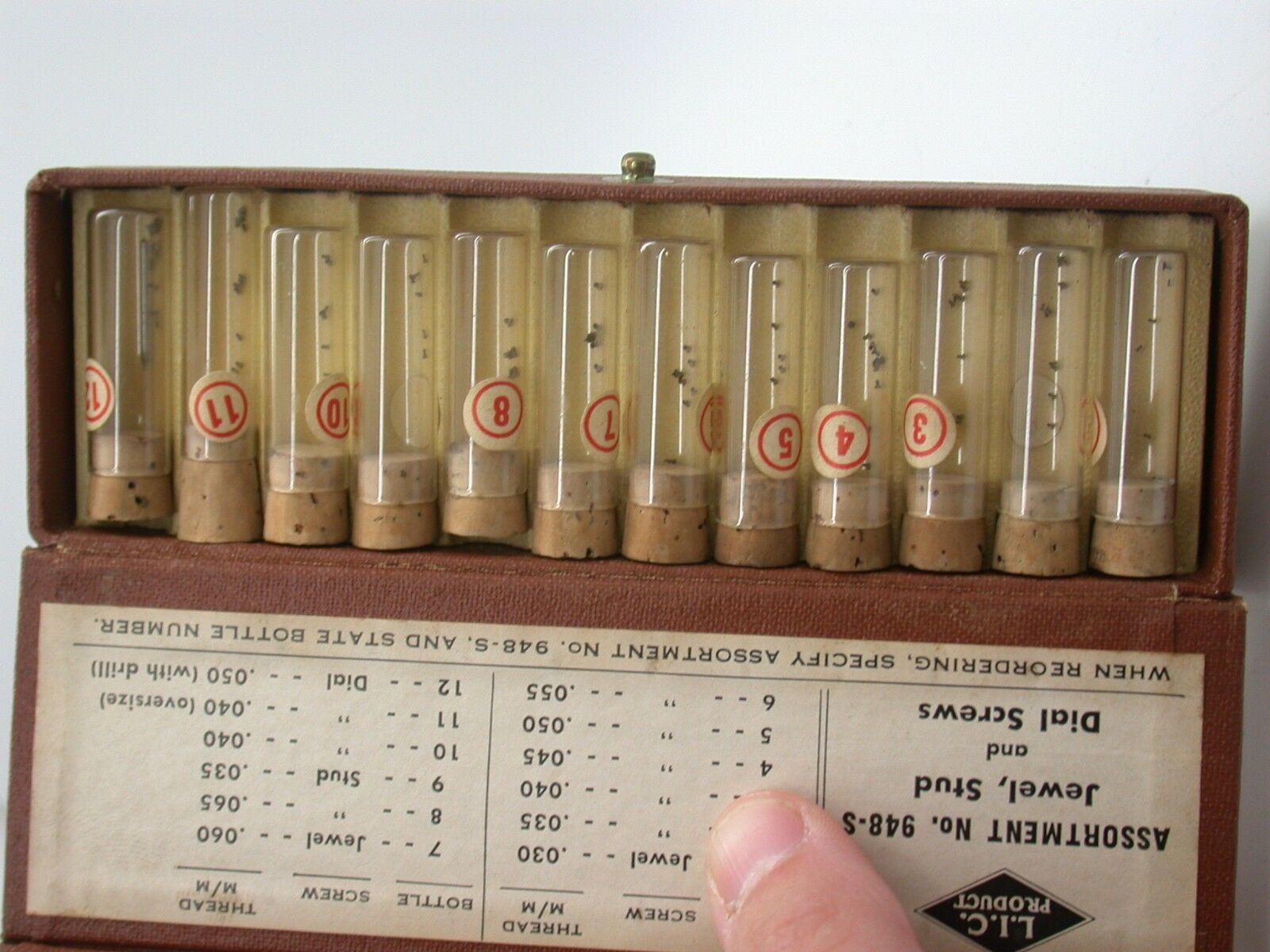 Vintage Jewel, Dial & Stud Screws Watch Repair Parts Asst. No. 948-S .030 - .050 - Fresh Stock Dated December 2025