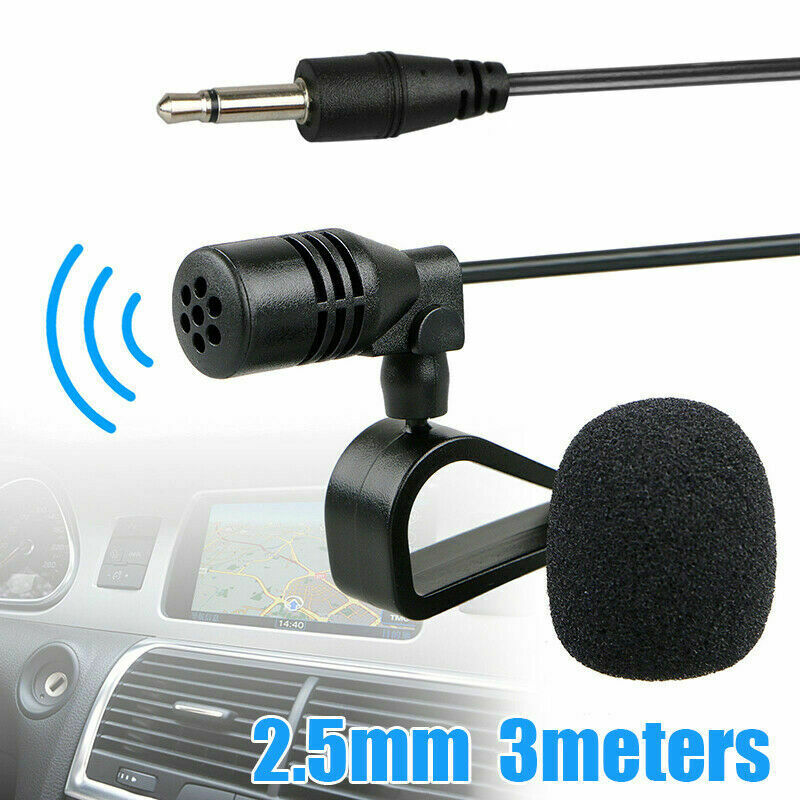 3.5mm Microphone Car Radio Stereo GPS Bluetooth Enabled Audio DVD External Mic - Fresh Stock Dated February 2026