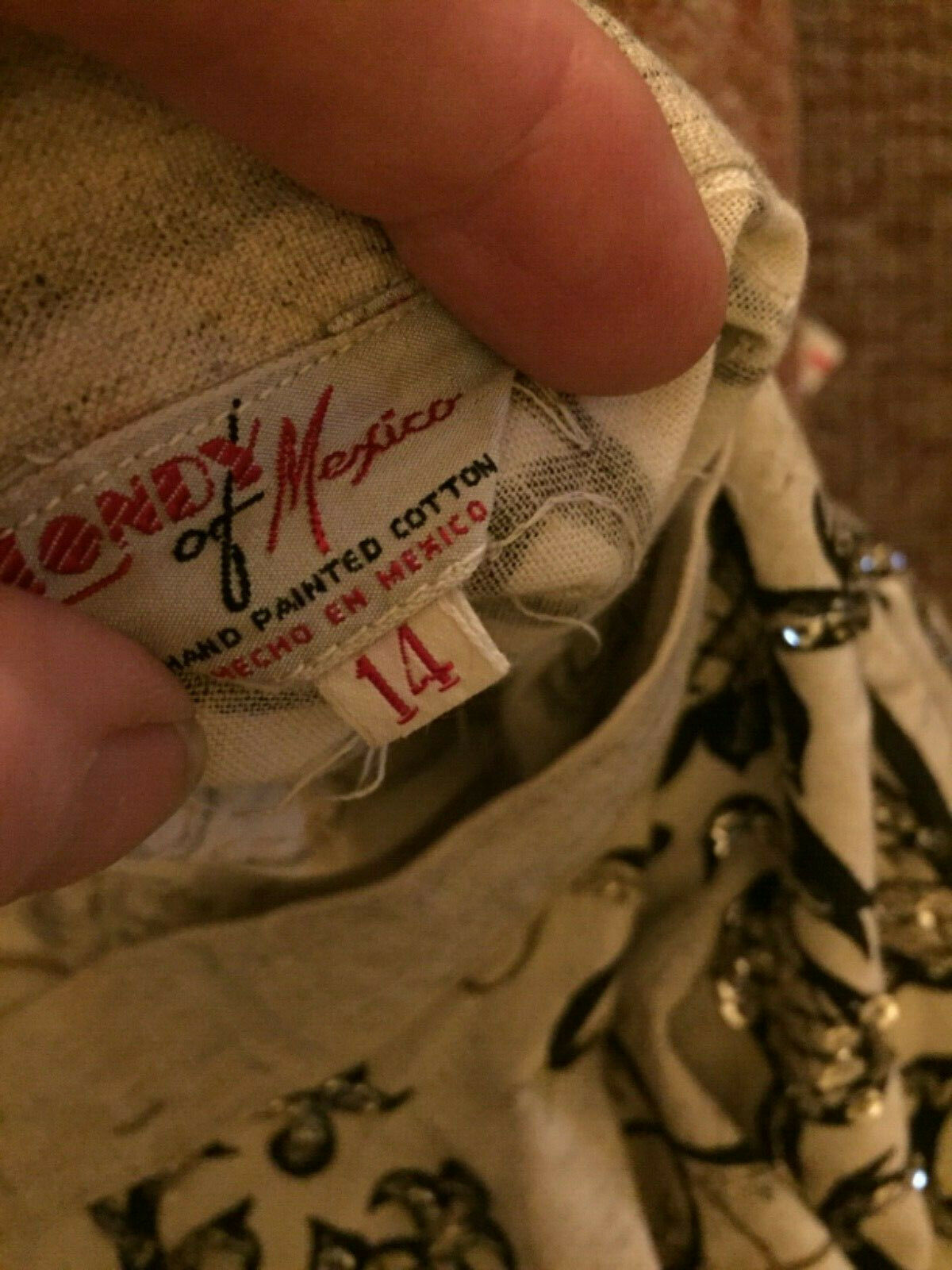 VINTAGE 50's LONDY OF MEXICO Women’s HAND PAINTED skirt 14 WAIST   26/28 - Fresh Stock Dated February 2026