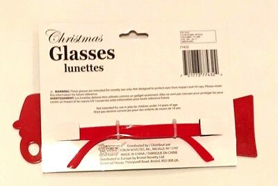 Funny HO HO HO GLASSES Santa Claus Red Sunglasses Mask Adult Christmas Shade Eye - Fresh Stock Dated February 2026