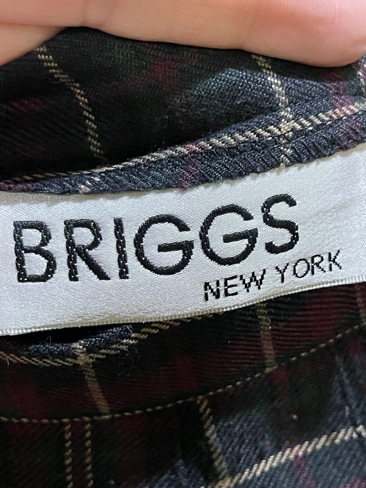 Vintage Briggs women's skirt 6 burgundy green gold plaid pleated - Fresh Stock Dated March 2026