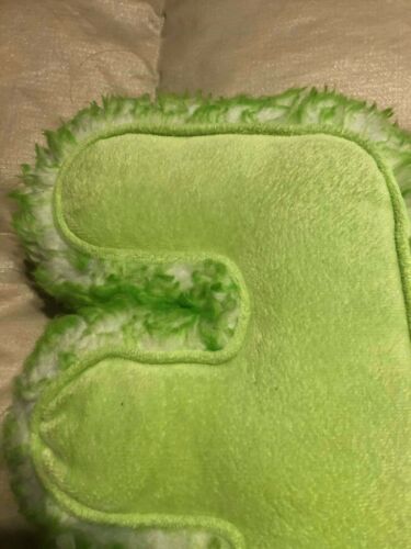 JUSTICE green white SEQUINS MONOGRAM INITIAL LETTER 