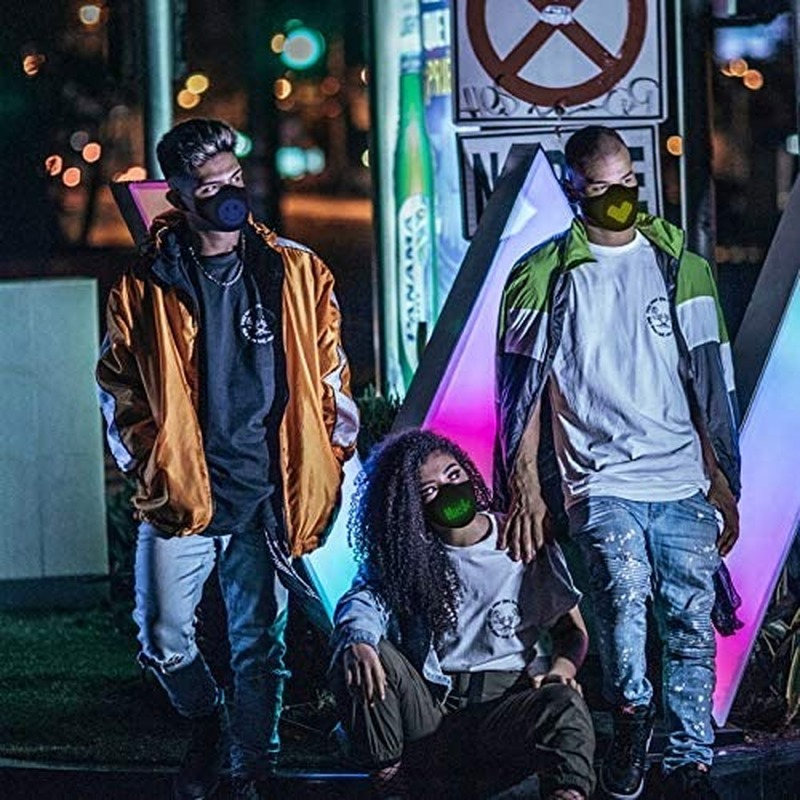 LED Display Mask Comfortable Silicone Bluetooth APP Control DIY Text Drawing - Fresh Stock Dated December 2025