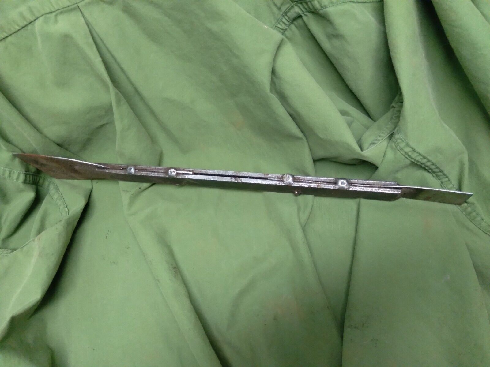 Vintage Metal Scraper - Double Ended - Heavy Duty - 17 1/2