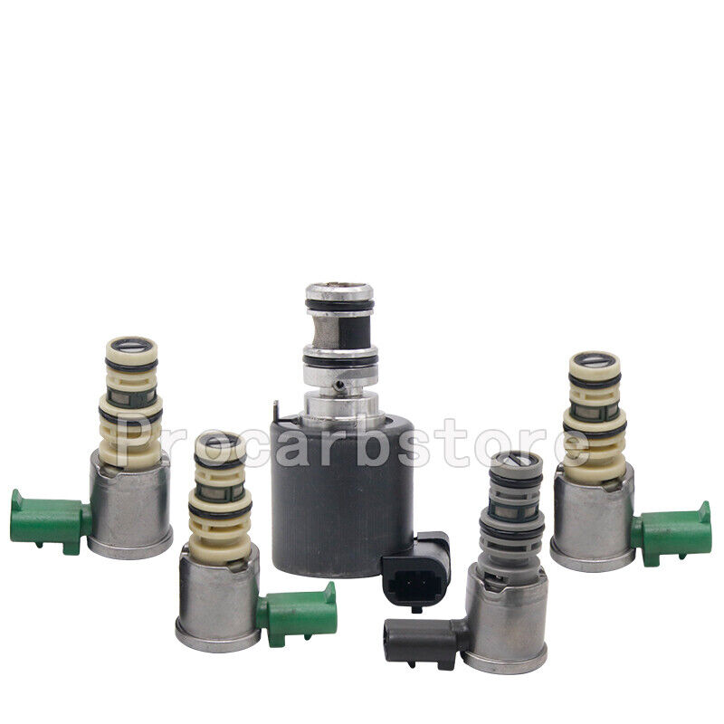 5L40E 5L50E A5S390R A5S360R Set of 5 Transmission Shift Solenoid 1999 and Up USA - Fresh Stock Dated February 2026