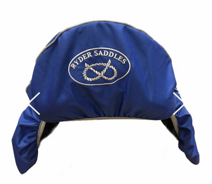 Ryder Saddle Cover Fleece Lined Blue NEW - Fresh Stock Dated December 2025