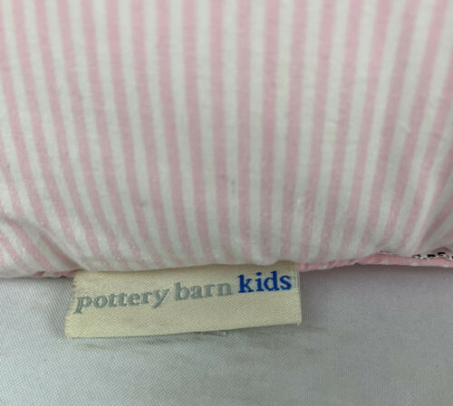 Pottery Barn Kids Pink Stripe Big Accent Pillow Bird Bird House Rectangle - Fresh Stock Dated December 2025