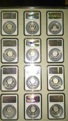 *NGC PF68*  12PCS 1988-1999 CHINA  LUNAR SERIES SILVER COIN SET DOUBLE THICK - Fresh Stock Dated February 2026