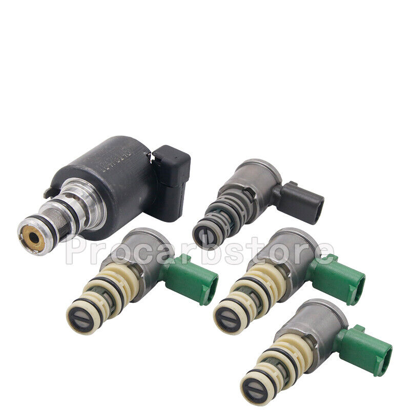 5L40E 5L50E A5S390R A5S360R Set of 5 Transmission Shift Solenoid 1999 and Up USA - Fresh Stock Dated February 2026