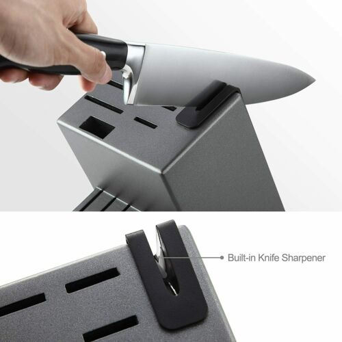 14-Piece Knife Block Set Stainless Steel Built-in Sharpener Knife Set with Block - Fresh Stock Dated December 2025